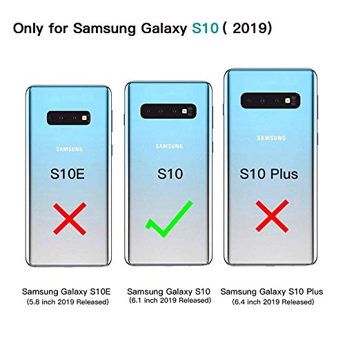 REALCASE TPU Samsung Galaxy S10 Case, Luxury Magnetic Ring Stand Rugged Armor Shockproof Hard Back Cover for Samsung Galaxy S10 (6.1") [D Blue] - Image 2
