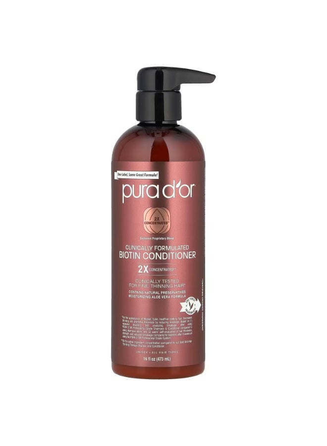 بيورا دور، بلسم البيوتين المُصمم سريريًا، لجميع أنواع الشعر، 16 أونصة سائلة (473 مل) - Image 1