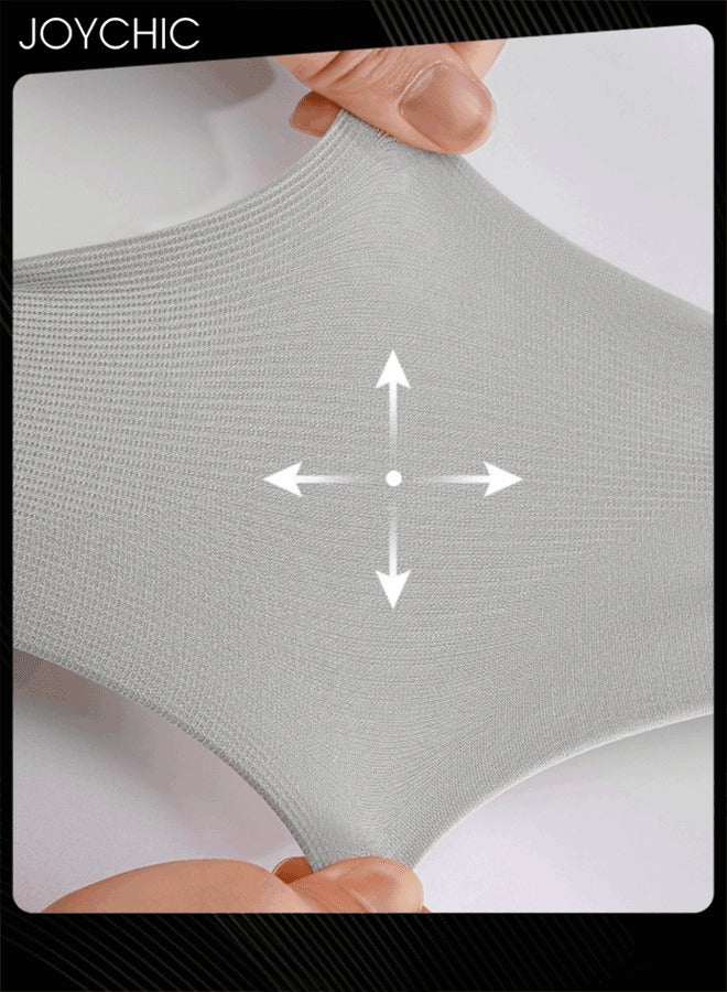 Joychic 3 قطع من أكمام الحماية من الشمس الصيفية للرجال في الرياضات الخارجية وصيد الأسماك والقيادة من الحرير الجليدي المسامي ومضادة للأشعة فوق البنفسجية وأكمام أذرع ثلج كبيرة جدًا - Image 3