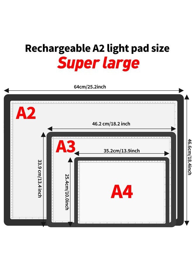 TOHETO Tracing Light Board, A2-D90-02-Black - Image 2