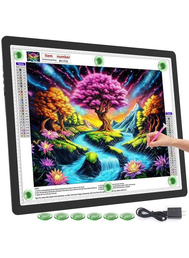 TOHETO Tracing Light Board, A2-D90-02-Black - Image 1