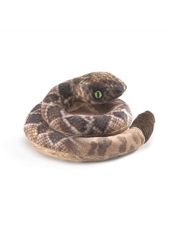 Folkmanis Folkmanis Mini Rattlesnake Finger Puppet , Brown  - Image 1