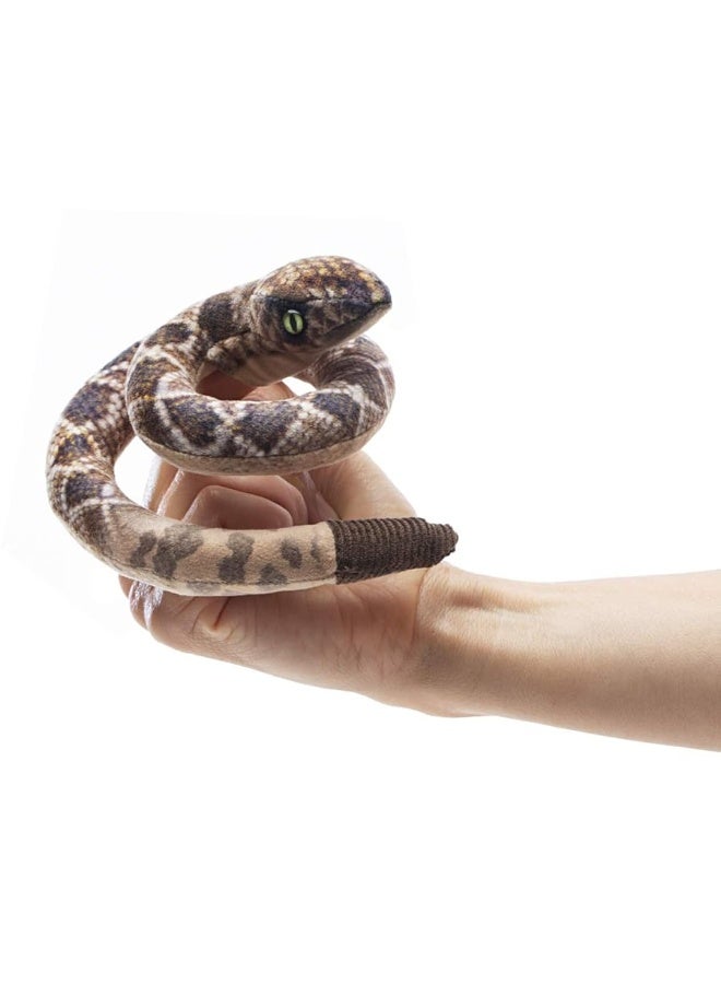 Folkmanis Folkmanis Mini Rattlesnake Finger Puppet , Brown  - Image 3