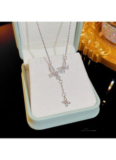 نيبمينينت Fashion All-match Design Sense Online Popular Clavicle Chain Female High Niche Light Luxury Micro Inlaid Zircon Necklace 