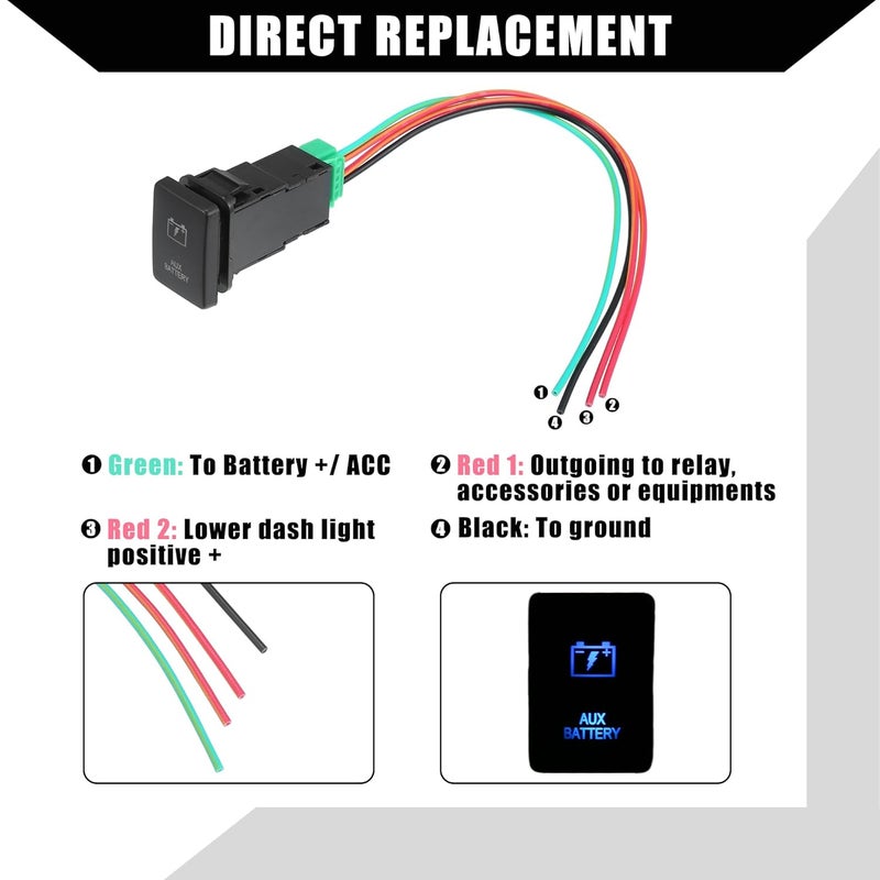 Hihaha Reversing Light Push Button Switch for Toyota - Image 4