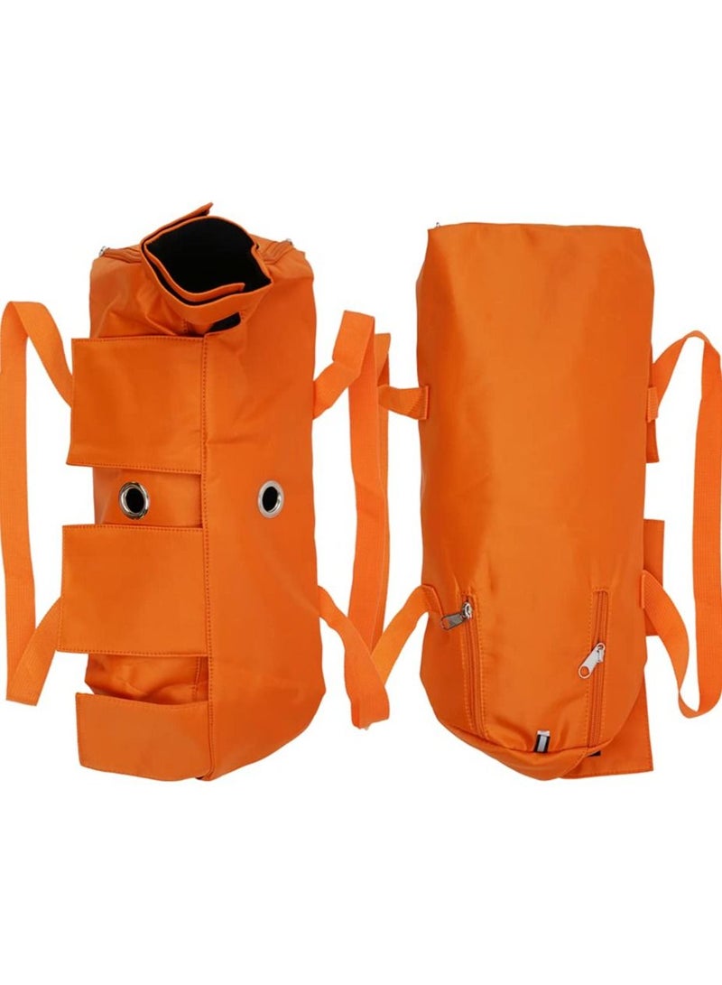 SYOSI Anti-Scratching Grooming Bag for Cats Medical Examination Orange, M - Image 2