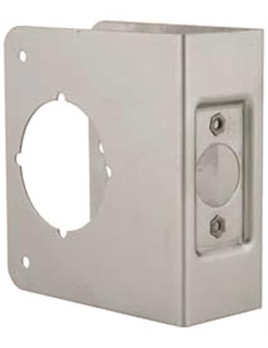 Don-Jo 81-S-CW Classic Wrap-Around Plate, 22 Gauge Stainless Steel , Satin Stainless Steel Finish, 4-1/4" x 4-1/2", For Cylindrical Door Locks - Image 2
