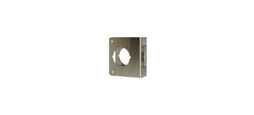 Don-Jo 81-S-CW Classic Wrap-Around Plate, 22 Gauge Stainless Steel , Satin Stainless Steel Finish, 4-1/4" x 4-1/2", For Cylindrical Door Locks - Image 3
