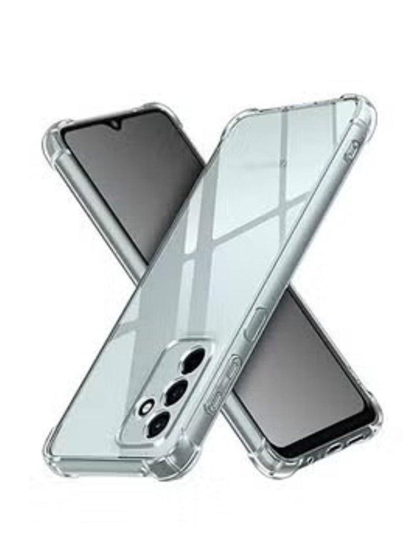 Soft Silicone Rubber and TPU Heat Resistant Back Cover with Durable Shock Absorption Corners for Samsung Galaxy A24, Clear - Image 1