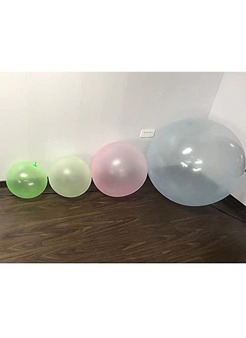Bubble Ball Toy for Adults Kids Inflatable Water Ball Beach Garden Ball Soft Rubber Ball Outdoor Party (Pink medium 50CM 1PC)