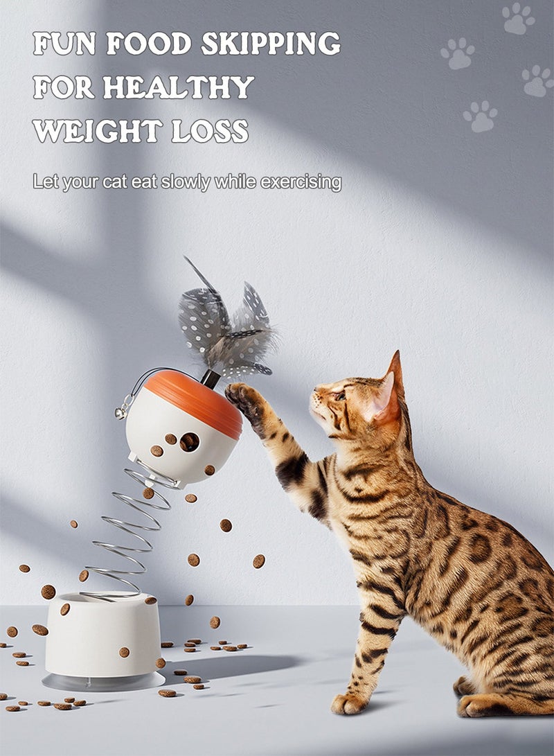 كيدل التفاعلية لعبة القط الحيوانات الأليفة لعبة تخفيف الملل القط الغذاء موزع مصاصة الربيع القط - Image 4