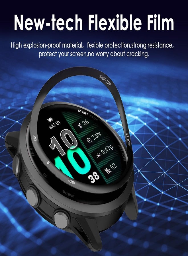 Simpeak 5-Pack Screen Protector Compatible with Garmin Forerunner 970 Smartwatch, Clear TPU Protective Film, Anti-Scratch, Sensitive Touch, Anti-Bubble - Image 3