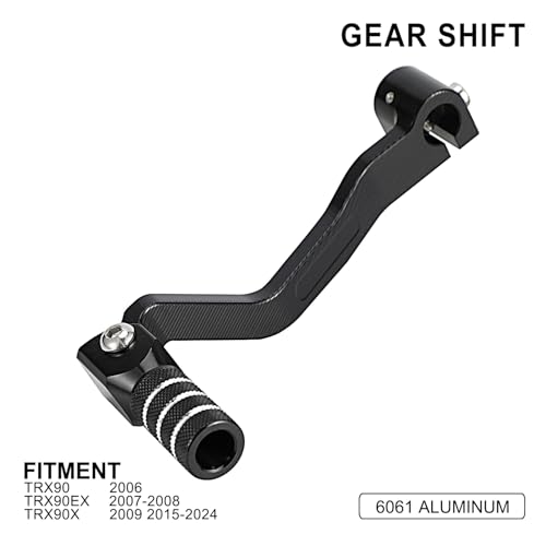 Wacece ATV Gear Shifter Shift Lever Folding Tip CNC for TRX 90 TRX90 2006 TRX90EX 20072008 TRX90X 2009 20152024 Black - Image 3