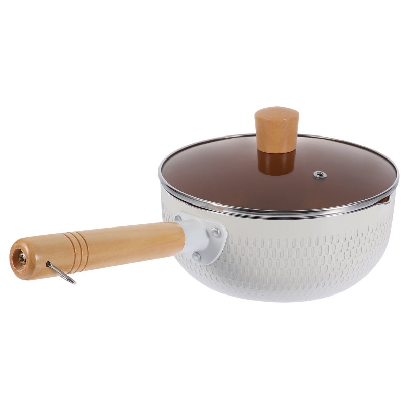 1 Set Sauce Pan Nonstick Saucepan Metal Sauce Pan with Handle Noodle Pot with Lid - Image 4