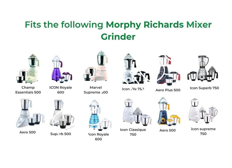 QemiQ® -Big(DRY) Jar for -"MORPHY Richards"-Only Fits This Models -"Icon Superb 750, Icon Classique 750, Aero 500, Icon Supreme 750,Icon DLX 750, Aero Plus 500 (1200ML) - Image 2