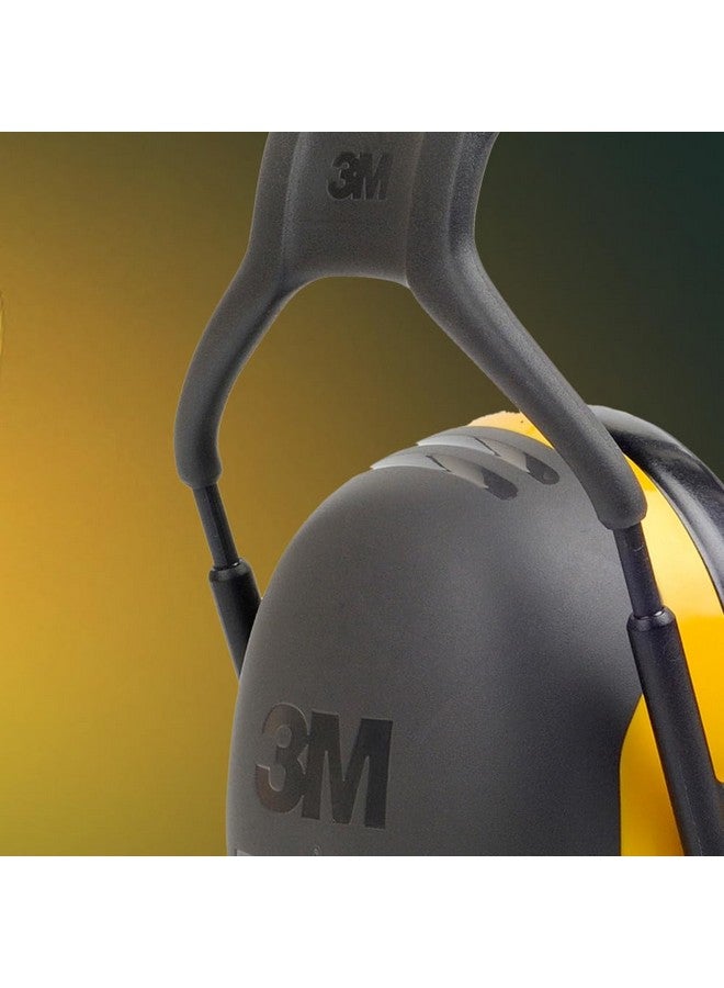 3M 3M Peltor X2A X-Series Over-the-Head Earmuffs, Black and Yellow, Pack of 1 - Image 3
