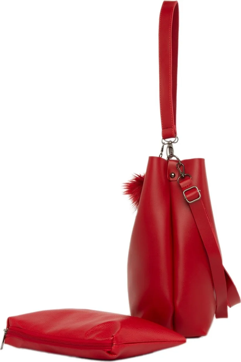 Bagmori Red Unit Magnet Snap Bag