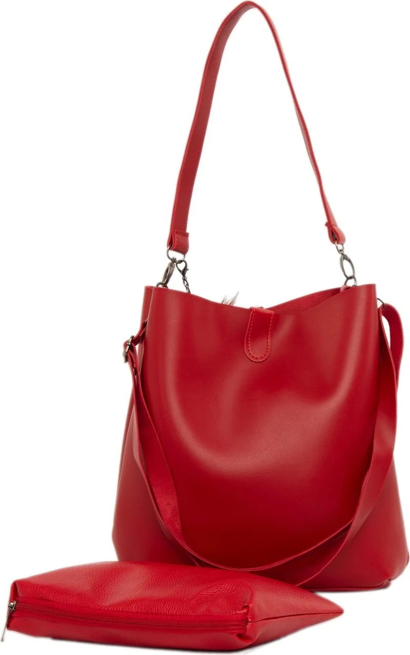 Bagmori Red Unit Magnet Snap Bag