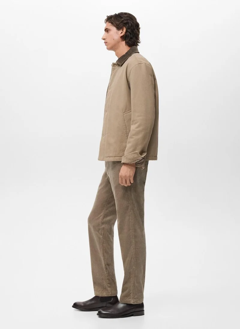 Mango Man  Corduroy slim-fit trousers for Men | Best Price UAE