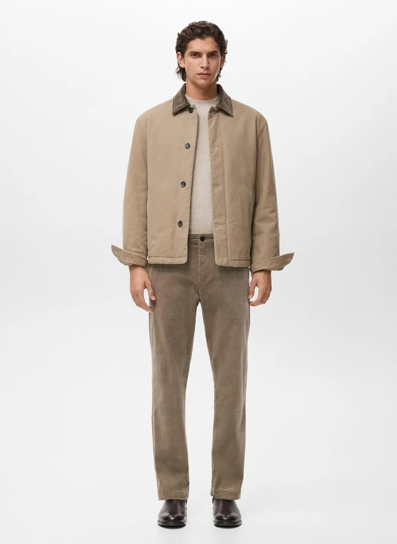 Mango Man  Corduroy slim-fit trousers for Men | Best Price UAE