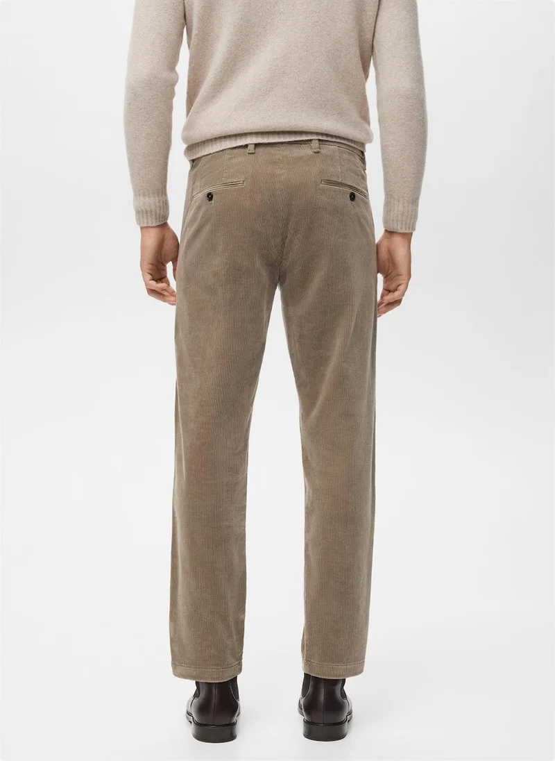 Mango Man Corduroy slim-fit trousers