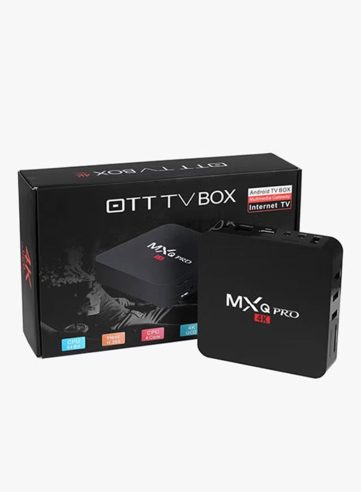 ام اكس كيو جهاز استقبال التلفاز الذكي بنظام أندرويد MXQPRO باللون الأسود - Image 2