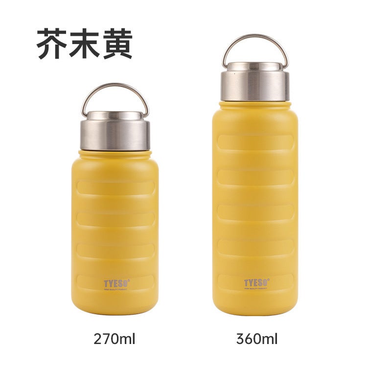 Portable Student Caterpillar Thermos 270ml yellow