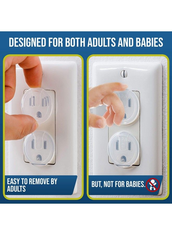 Wappa Baby Clear Outlet Covers (50 Pack) Value Pack Baby Safety Outlet Plug Covers Durable & Steady Child Proof Your Outlets Easily - Image 5