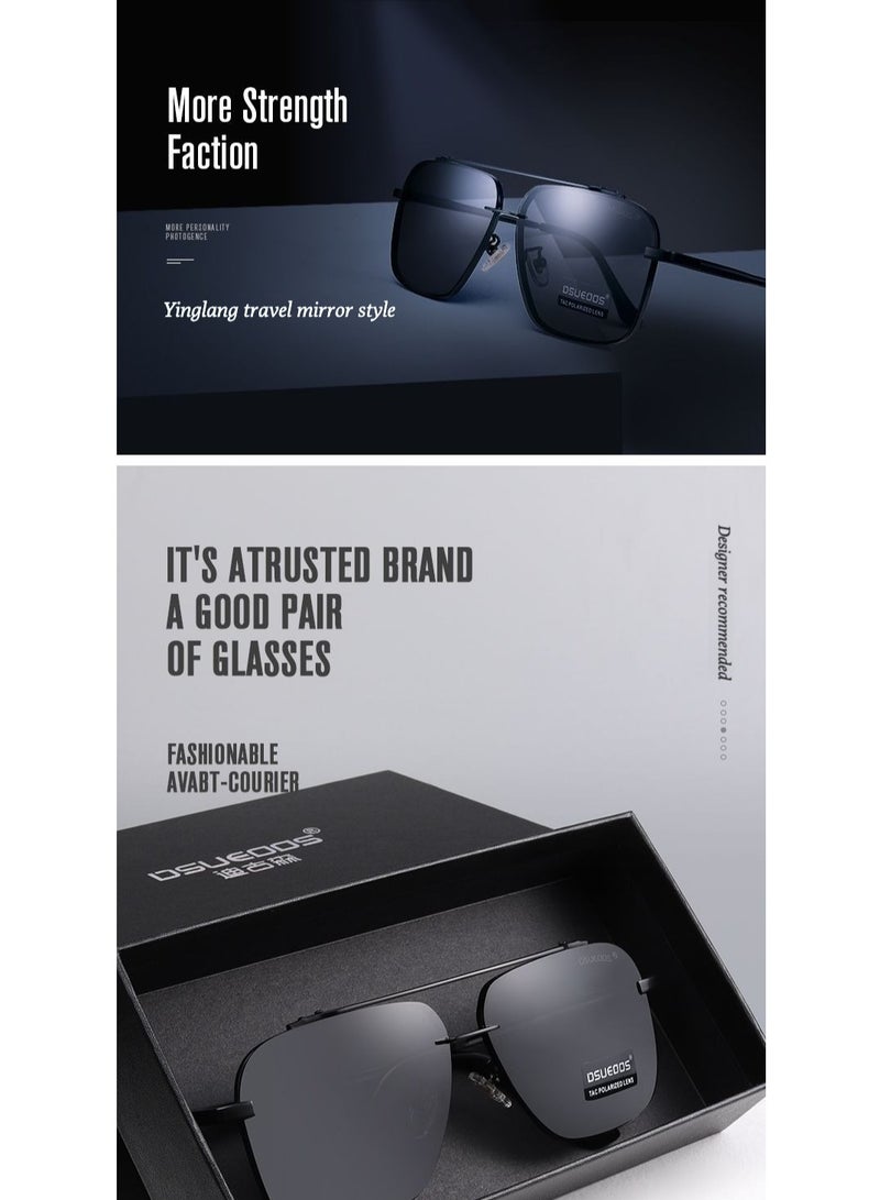 Dsueoos high-definition polarized sunglasses, driving fishing sunglasses, driving high beam anti-glare glasses - Image 3