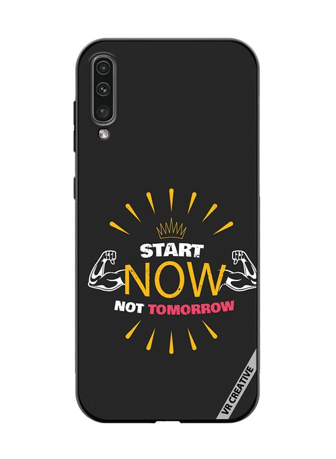 VR CREATIVE Protective Case Cover For Samsung Galaxy A50/A50s Start Now Not Tomorrow Design Multicolour - Image 1
