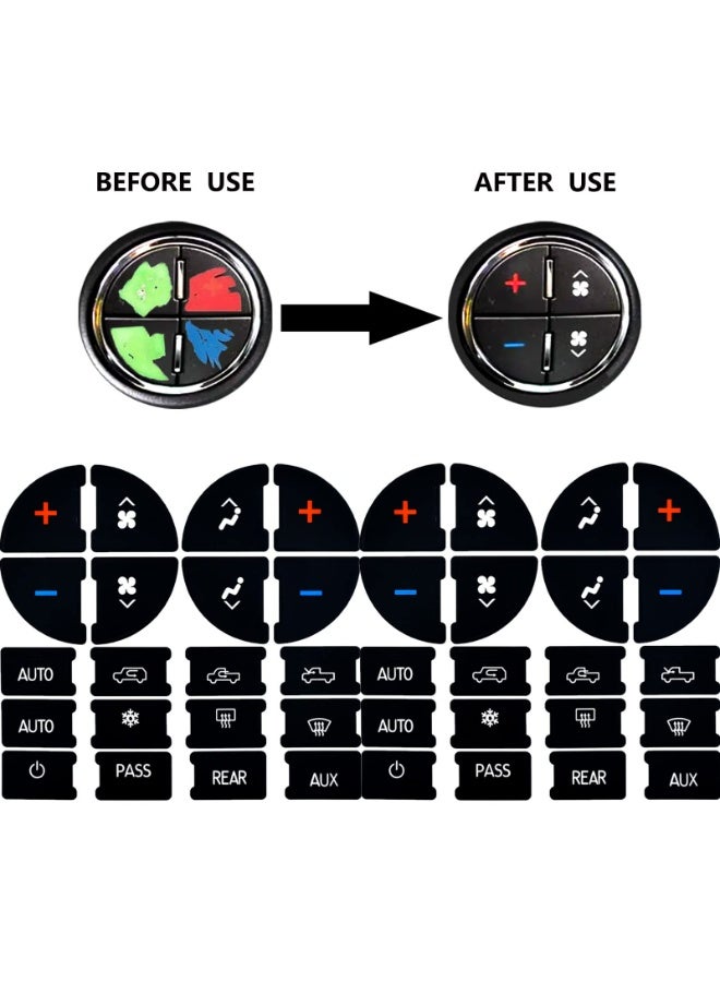 CMGTYYD. مقبض التحكم في مستوى صوت الراديو الخلفي مع ملصق زر AC Dash لإصلاح GM 22912547 ومتوافق مع 07-14 Chevrolet Chevy GMC Buick Cadillac - Image 3