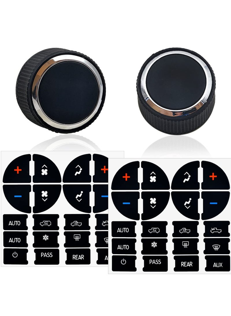 CMGTYYD. مقبض التحكم في مستوى صوت الراديو الخلفي مع ملصق زر AC Dash لإصلاح GM 22912547 ومتوافق مع 07-14 Chevrolet Chevy GMC Buick Cadillac - Image 1