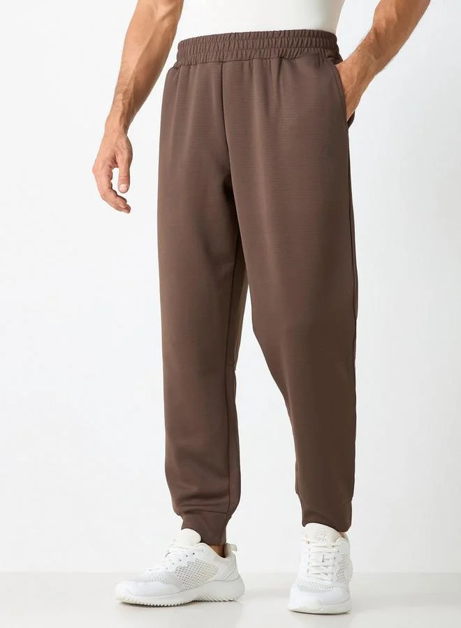 ADOT by Splash Panelled Joggers with Pockets and Elasticated Waistband