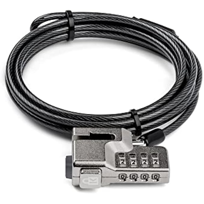 rayihni SURFACE PRO LOCK FOR SURFACE PRO 9, SURFACE PRO 8, AND SURFACE GO - COMBO (K68131WW), BLACK - Image 1