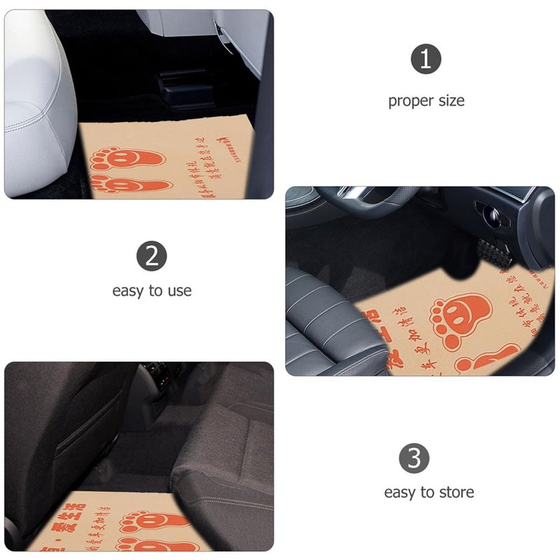 Waterproof Disposable Car Floor Mats 50 Pack Paper Liners For Vehicle Interior Protection - Image 5