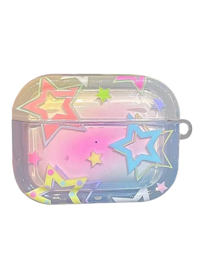 Kmaxai Apple Airpods Pro 3 Case Female Style Cute Soft Shell Wireless Earbuds Charging Case Pendant Cord Invincible Star - Image 4