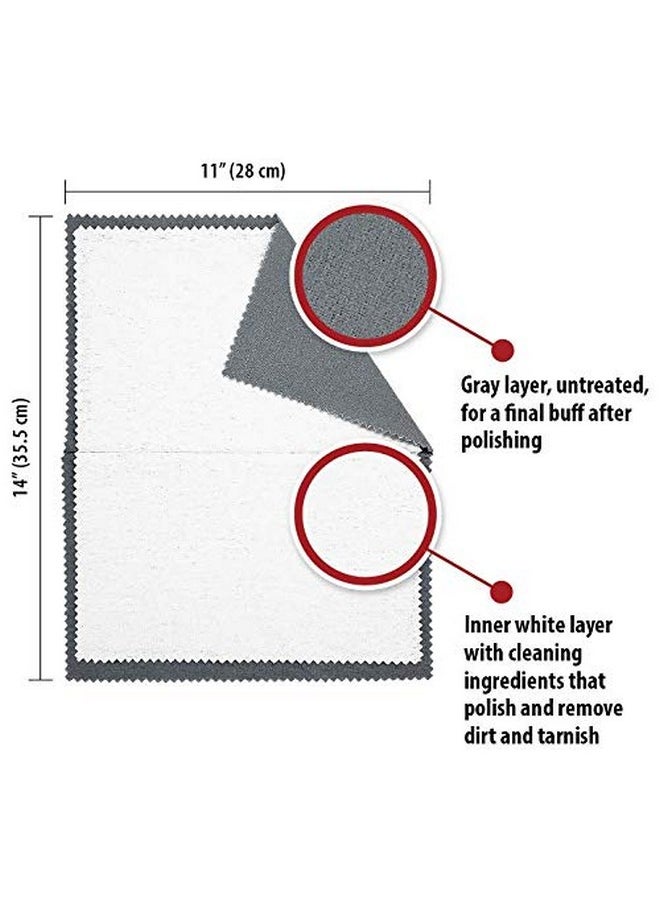 Mayflower Products Pro Size Polishing Cleaning Cloth Pure Cotton Made In Usa For Gold, Silver, And Platinum Jewelry, Eco Friendly Large Cleaner Cloth 11 X 14 In. Keeps Jewelry Clean And Shiny  - Image 3