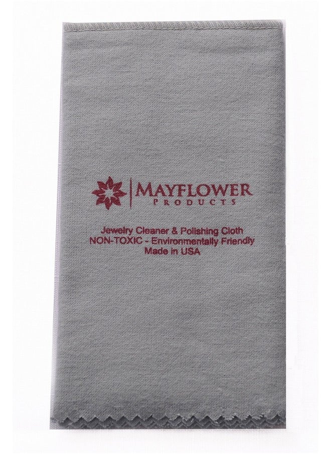 Mayflower Products Pro Size Polishing Cleaning Cloth Pure Cotton Made In Usa For Gold, Silver, And Platinum Jewelry, Eco Friendly Large Cleaner Cloth 11 X 14 In. Keeps Jewelry Clean And Shiny  - Image 1