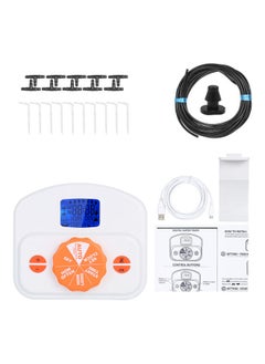 NIBEMINENT Automatic Drip Irrigation Emitter System Controller With Accessories White/Black/Orange  - Image 1