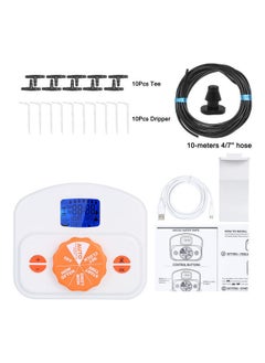 NIBEMINENT Automatic Drip Irrigation Emitter System Controller With Accessories White/Black/Orange  - Image 3