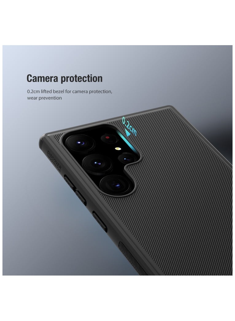 Nillkin Super Frosted Shield Pro Case Slim for Samsung Galaxy S23 Ultra Case, Pocket-Friendly Anti-Scratch Phone Case - Black - Image 5