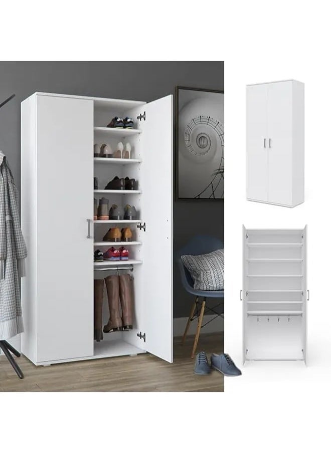 Shoe Storage Rack with 7 Shelves and Foldable Design – Easy Setup and Great for Apartments, Closets, or Entryways.