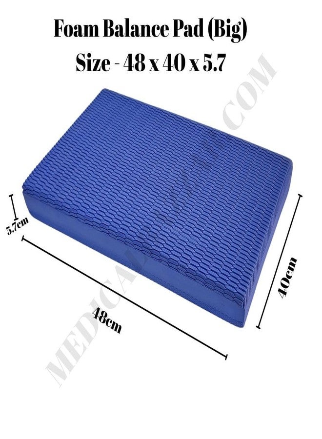 ACCOVED MedicalBazzar Exercise Balance Pad Non-Slip Cushioned Foam Mat Knee Pad for Fitness and Stability Training, Yoga, Physical Therapy (Blue, Foam Balance Pad Small(40x24x5.7cm)) - Image 3
