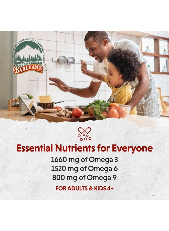 Barlean's Liquid Flaxseed, Borage & Algae Oils Omega 3 Supplement, Pomegranate Blueberry Flavor, Vegan EPA & DHA from Algal Oil, Flax Oil and Borage Seed Oil with 3,980 mg of Omega-3-6-9, 16 oz - Image 5