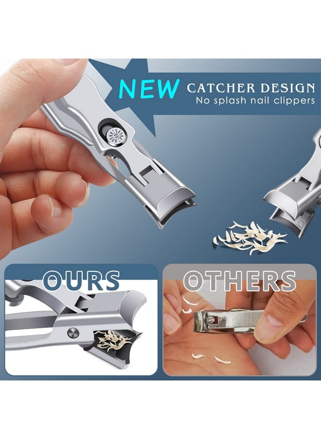 درمود مقص أظافر للرجال مع ماسك، مقص أظافر متين للأظافر السميكة لكبار السن، مقص أظافر ألماني محمول حاد للغاية مع فم واسع، مقص أظافر من الفولاذ المقاوم للصدأ مضاد للرذاذ - Image 2