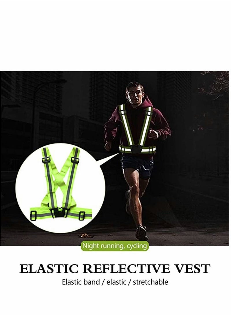 Y&D Reflective Vests 2PCS Lightweight Bright Safety Vest High Visibility Adjustable For Night Running Hiking Cycling Walking Jogging Reflector Men Women Kids  - Image 5