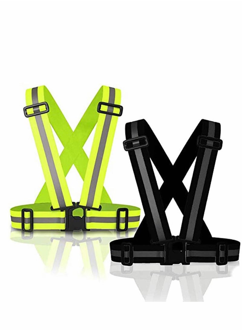 Reflective Vests 2PCS Lightweight Bright Safety Vest High Visibility Adjustable For Night Running Hiking Cycling Walking Jogging Reflector Men Women Kids - pzsku/Z29063F5A8E0F0E85267AZ/45/_/1666869282/ac2102e6-17a5-4fc1-bc48-8da145ca1be6