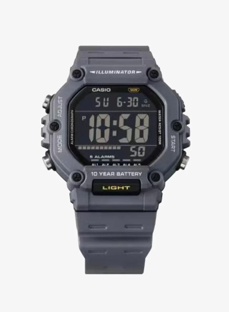 Casio Men's Resin Digital Watch AE-1600H-8BVDF - 49.7 mm