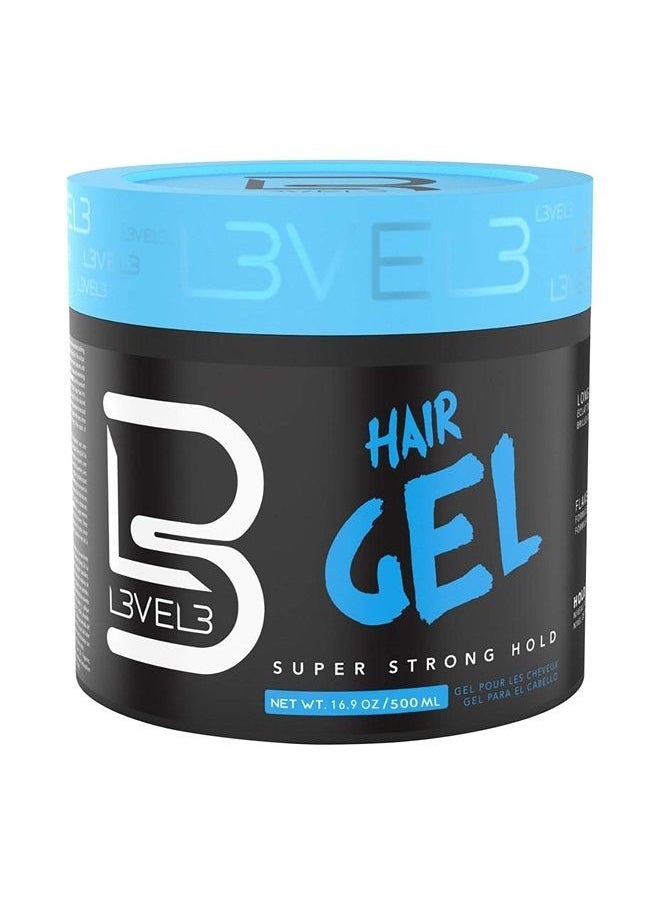 L3 - Hair Gel - Super Strong Hold - Flake Free - Long Lasting Shine - For Men and Women - Level 3 Gel - Add Volume and Texture - Image 1