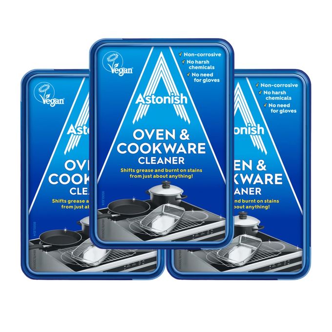 Astonish Oven & Cookware Cleaning Paste For Glass, Appliances, Ceramics, Stovetop & Pyrex All Purpose Kitchen Cleaner Stainless Steel Degreaser Removes Baked On Grease & Grime, 150G Tub (3 Pack) - Image 2